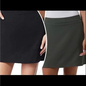 NWT 32 Degrees Cool Ladies Skort Skirt With Shorts Green - XXL, Black -XL